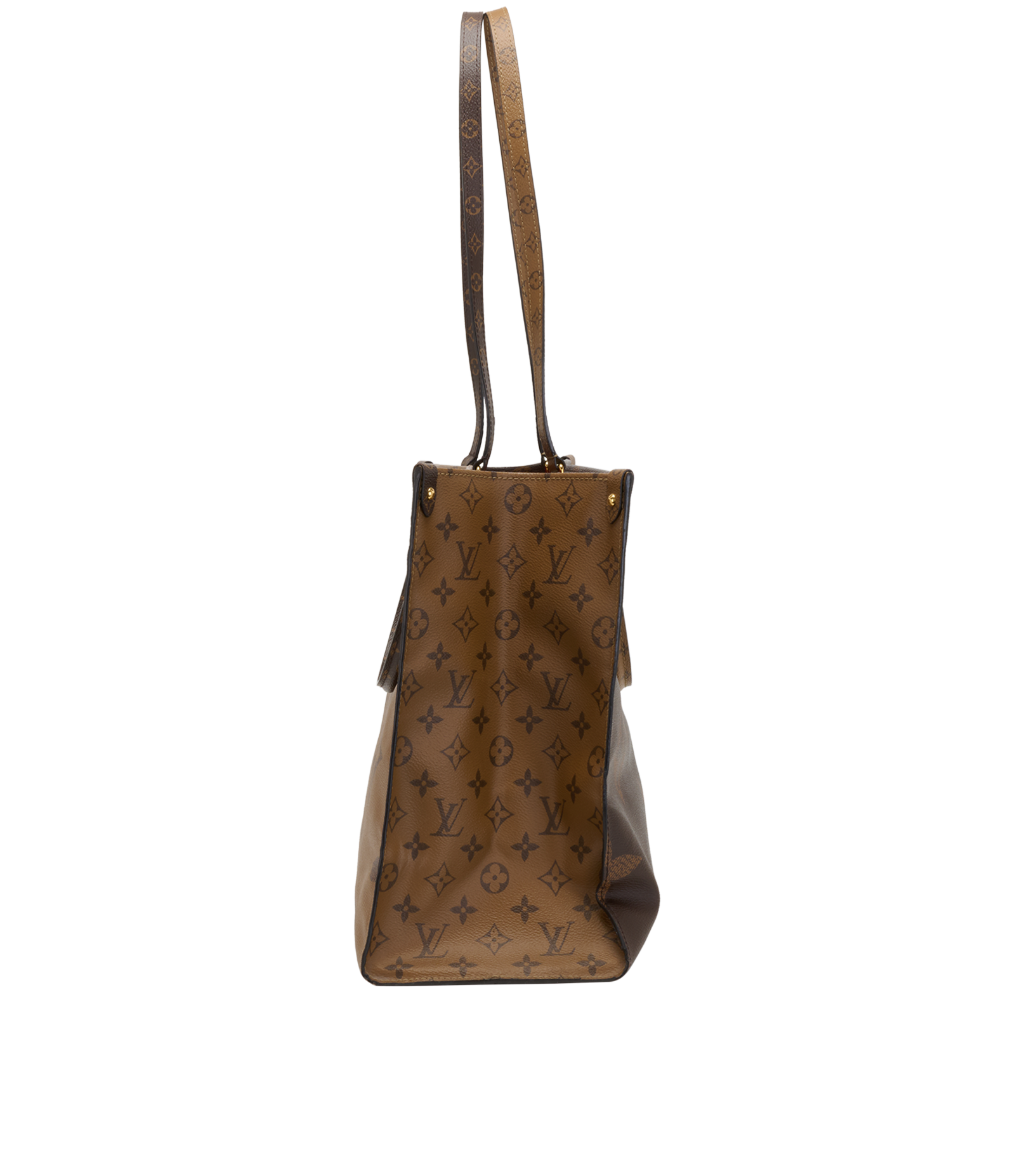 OnTheGo GM, &pound;1,300, Handbags, Brown, Canvas, Side view